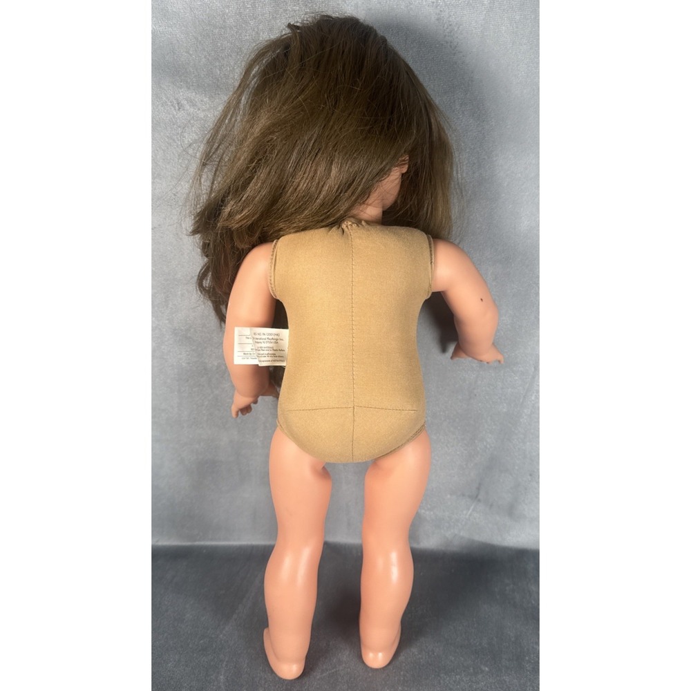 Götz 18" Doll Brunette Hair Brown Eyes Rooted Hair Soft Body Vinyl - Picture 3 of 16
